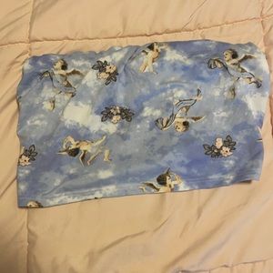 Angel blue tube top